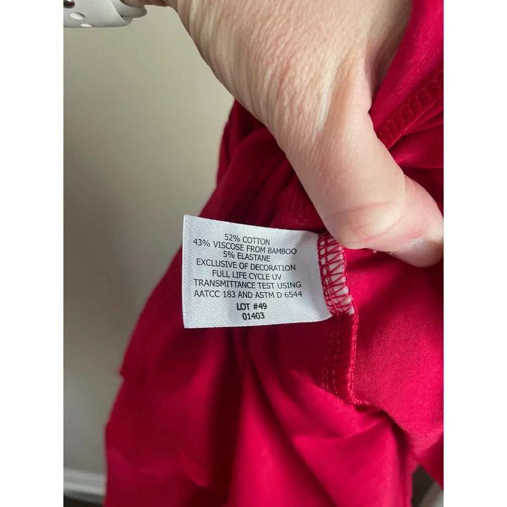 Coolibar Hooded Beach Swim Cover Up Dress UPF 50+ Sun Protection XL Coastal